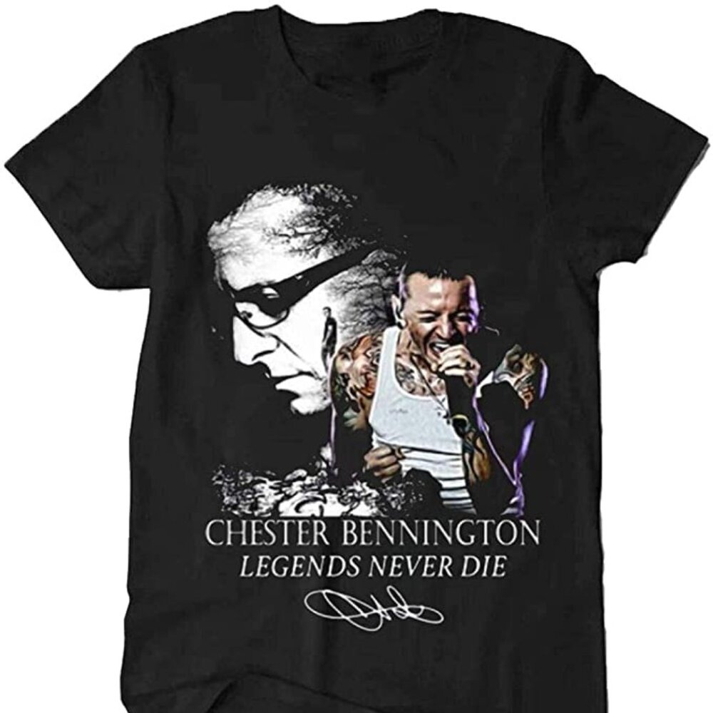 Linkin Park T-Shirt Legends Never Die Signature Rock Band Fan Graphic Tee 96